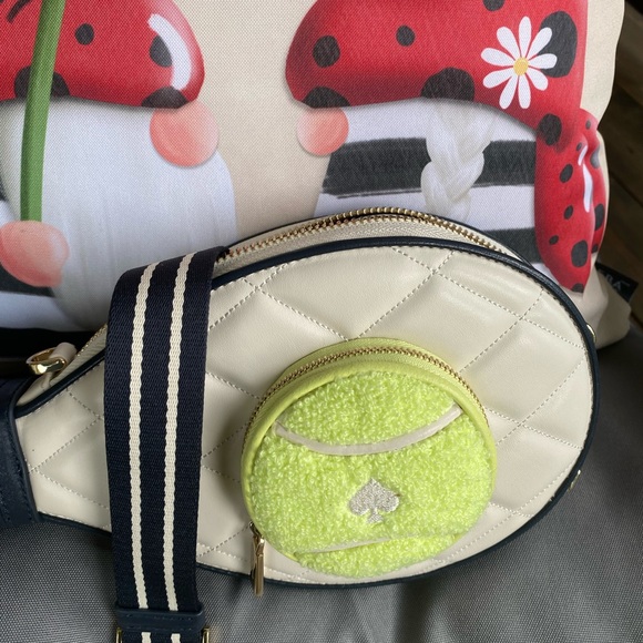 KATE SPADE Grand Slam 3D Tennis Raquet Small Crossbody / NWT / Limited Edition - Picture 5 of 11